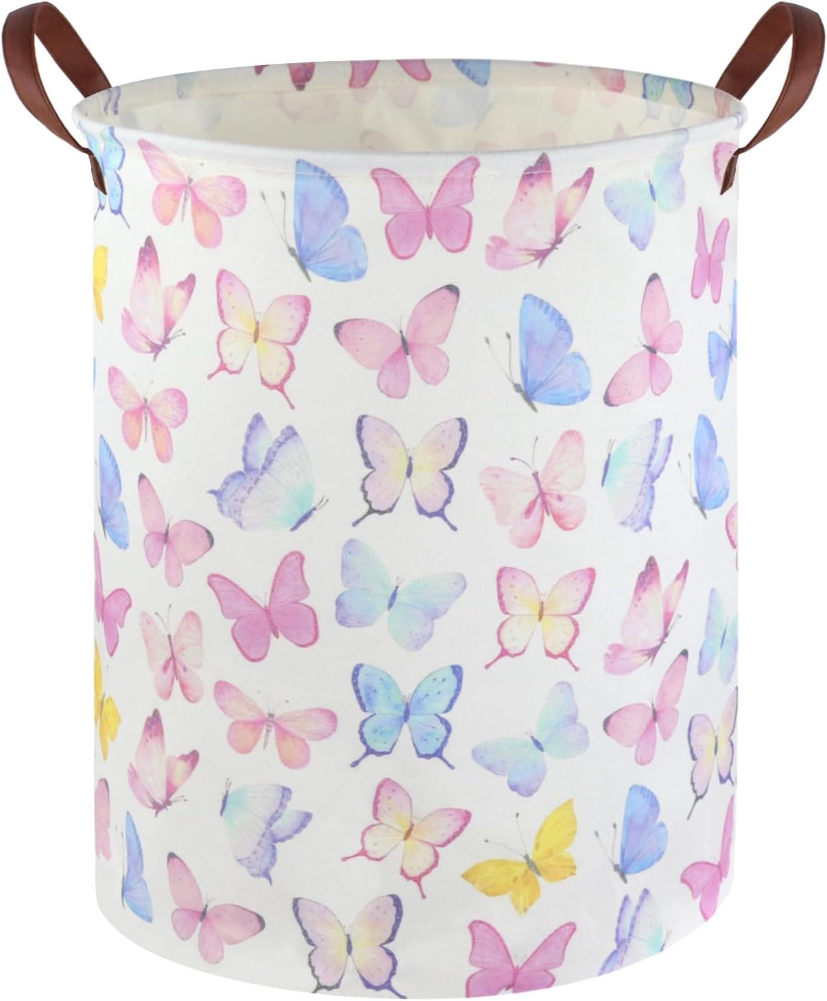 Baby Nursery Laundry Basket - Butterfly Laundry Basket Girls Hamper,Baby Nursery