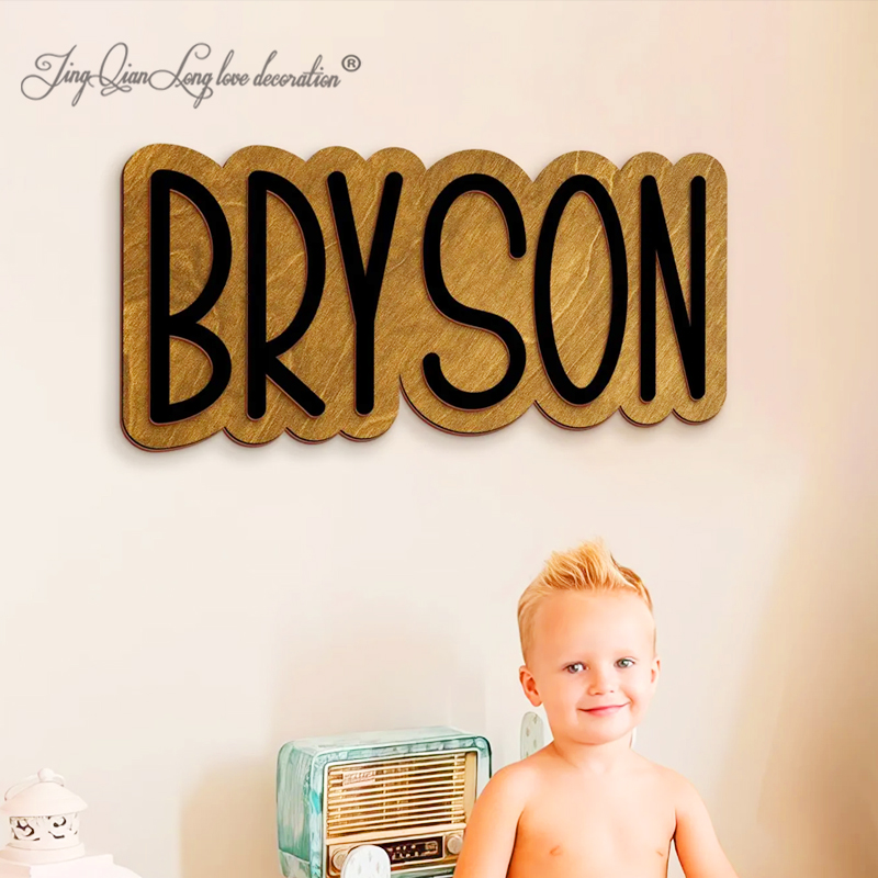 Baby Nursery Girl - Custom Wood Name Sign Nursery Name