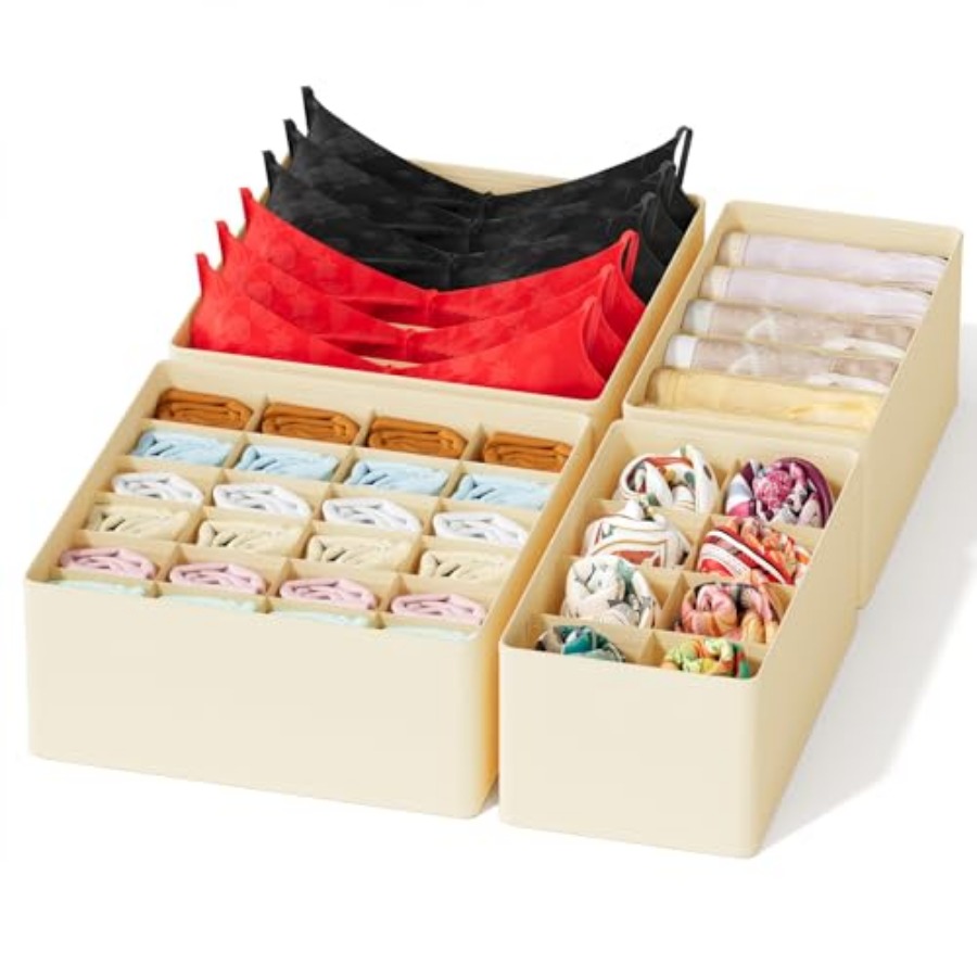 Baby Nursery Closet Organization - Underwear Drawer Organizer, Dresser Organizer Bins