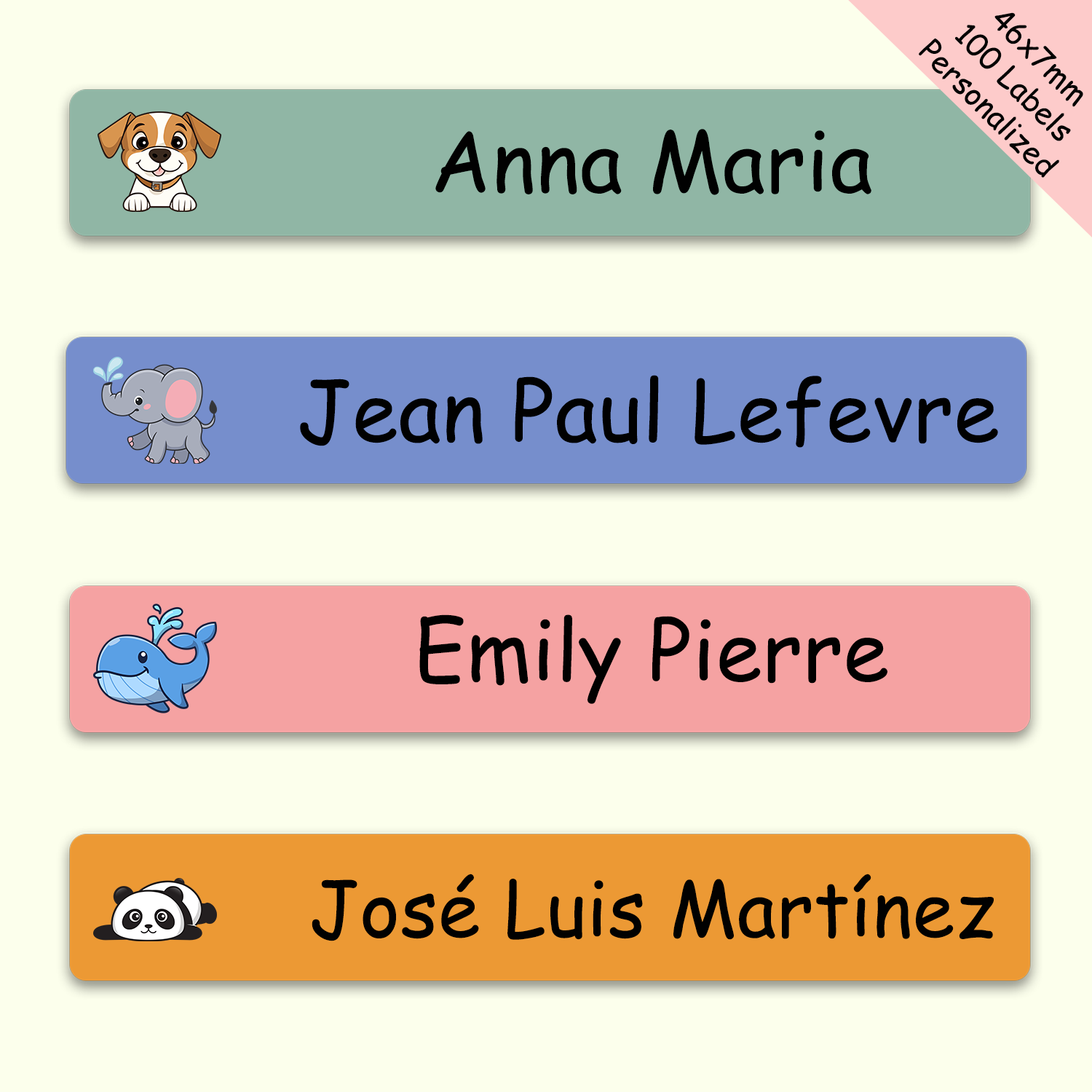 Baby Nursery Stickers - 100pcs Personalized Pencil Name Labels Kids