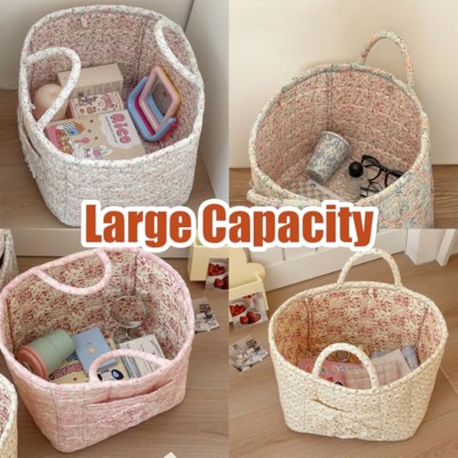 Car Storage Basket, Quilted Fa - đánh giá và giá Storage Basket Fabric