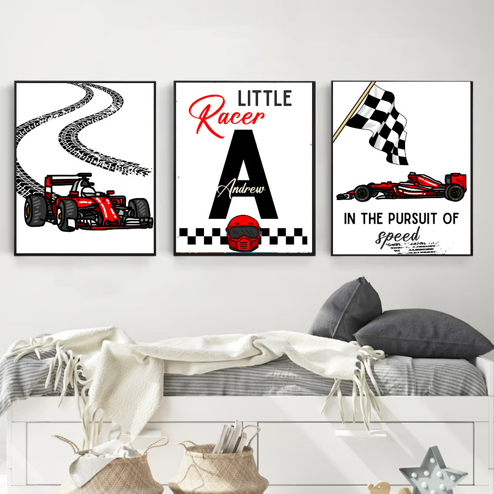 Custom Name Racing Car Nursery - đánh giá và giá Baby Nursery Decor