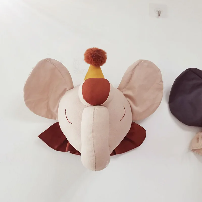 INS Cartoon Animals Head Wall  - đánh giá và giá Baby Nursery Girl