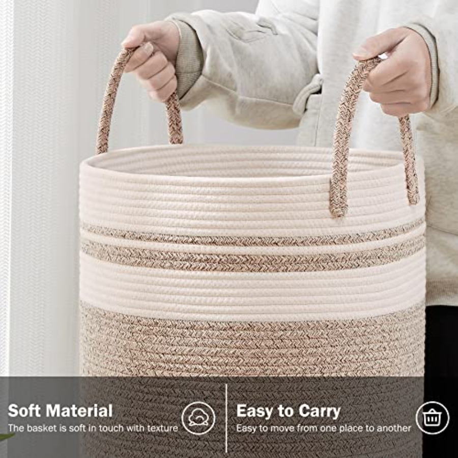 Woven Rope Laundry Hamper Bask - đánh giá và giá Baby Nursery Laundry Basket