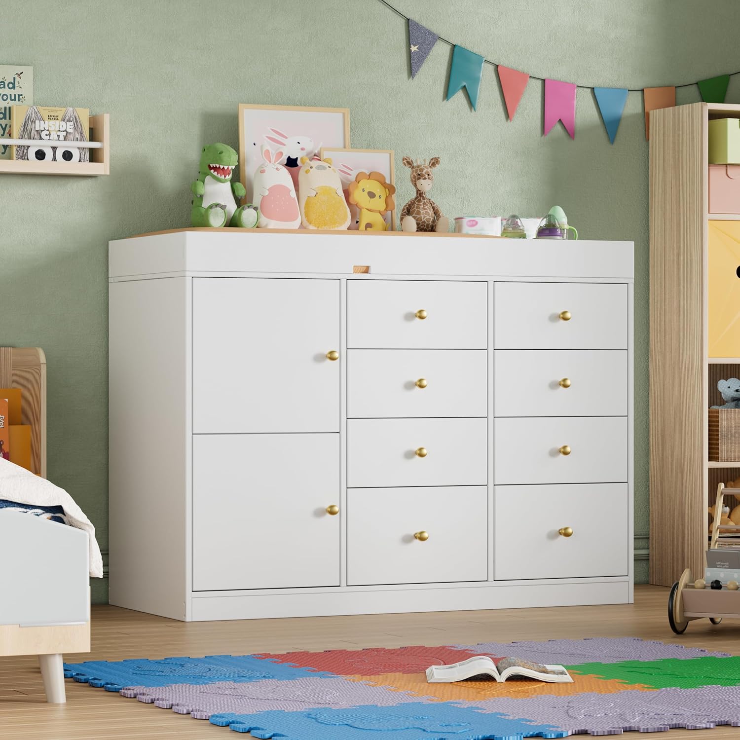 Changing Table Dresser, Baby C - đánh giá và giá Baby Nursery Dresser Changing Table