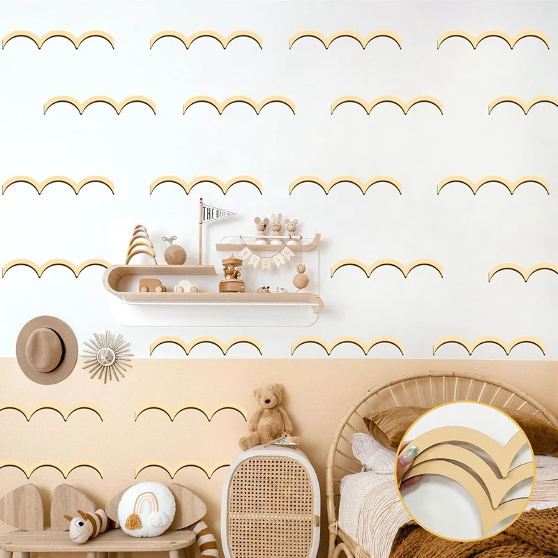 36Pcs Unfinished Wood Trim Mol - đánh giá và giá Baby Nursery Diy