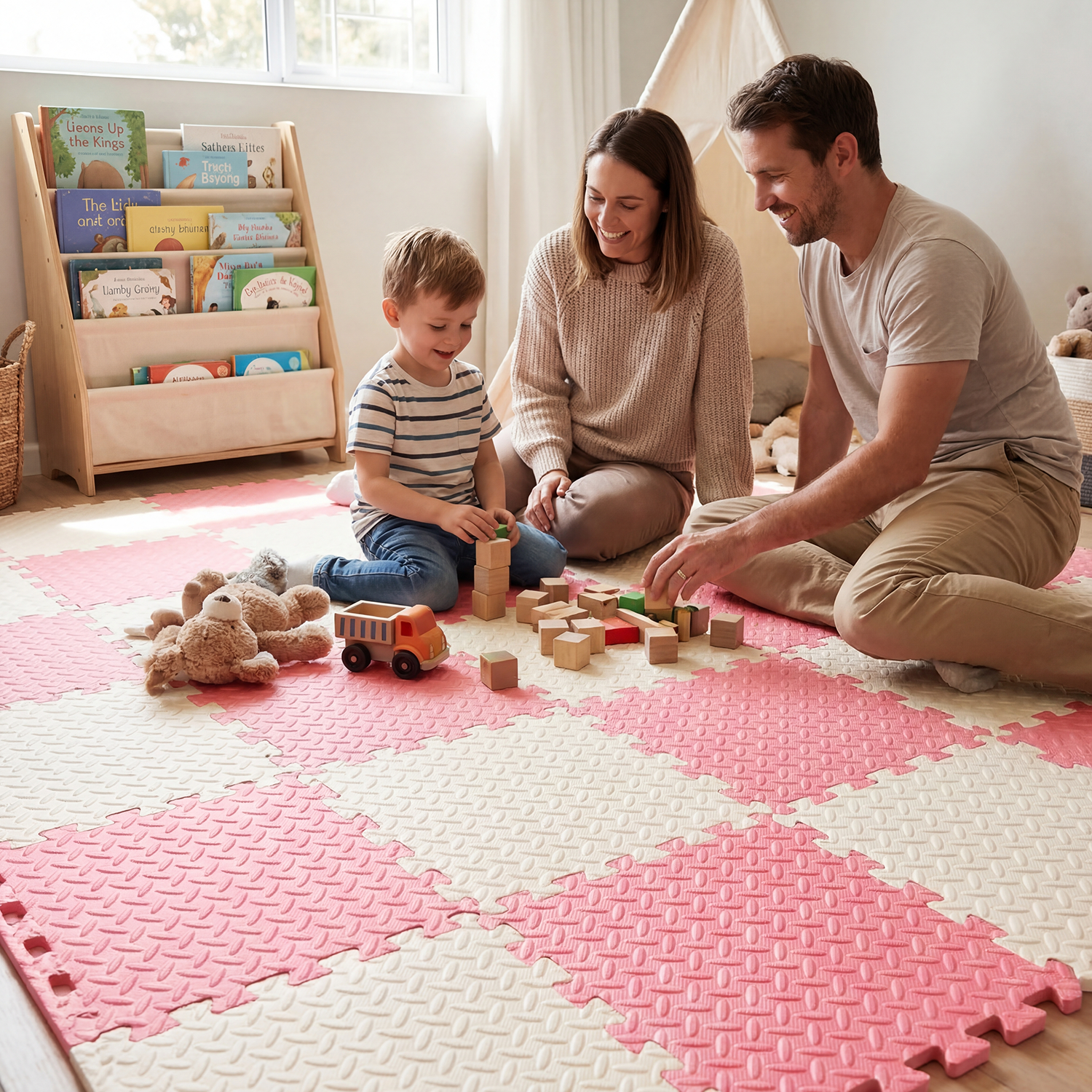 Large 4Pcs 60x60cm Baby Play M - đánh giá và giá Baby Nursery Carpet