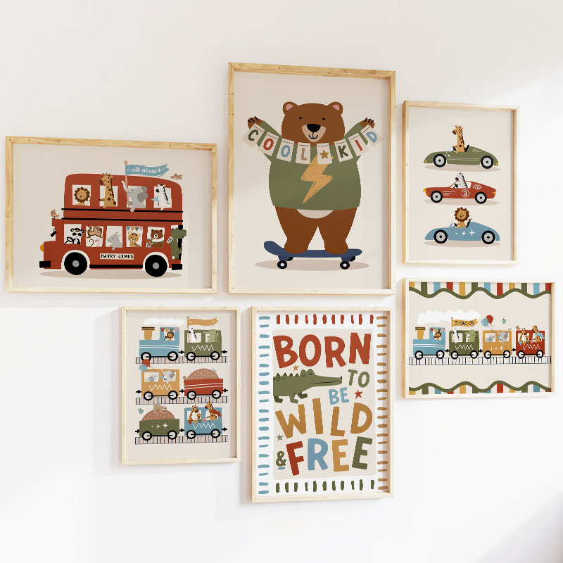 Frameless,Funny Cartoon Animal - đánh giá và giá Baby Zebra Nursery
