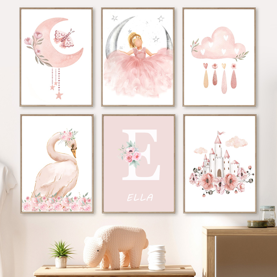 Pink Angel Girl Sun Moon Cloud - đánh giá và giá Baby Nursery Girl