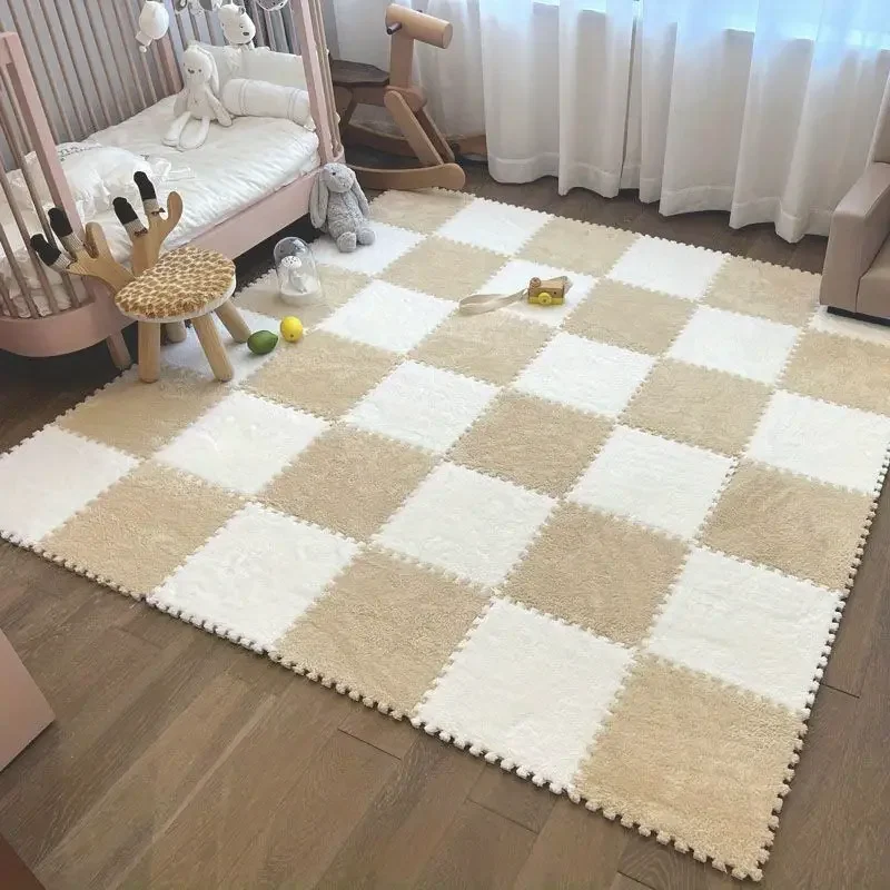 Soft Fluffy Puzzle Foam Floor  - đánh giá và giá Baby Nursery Carpet