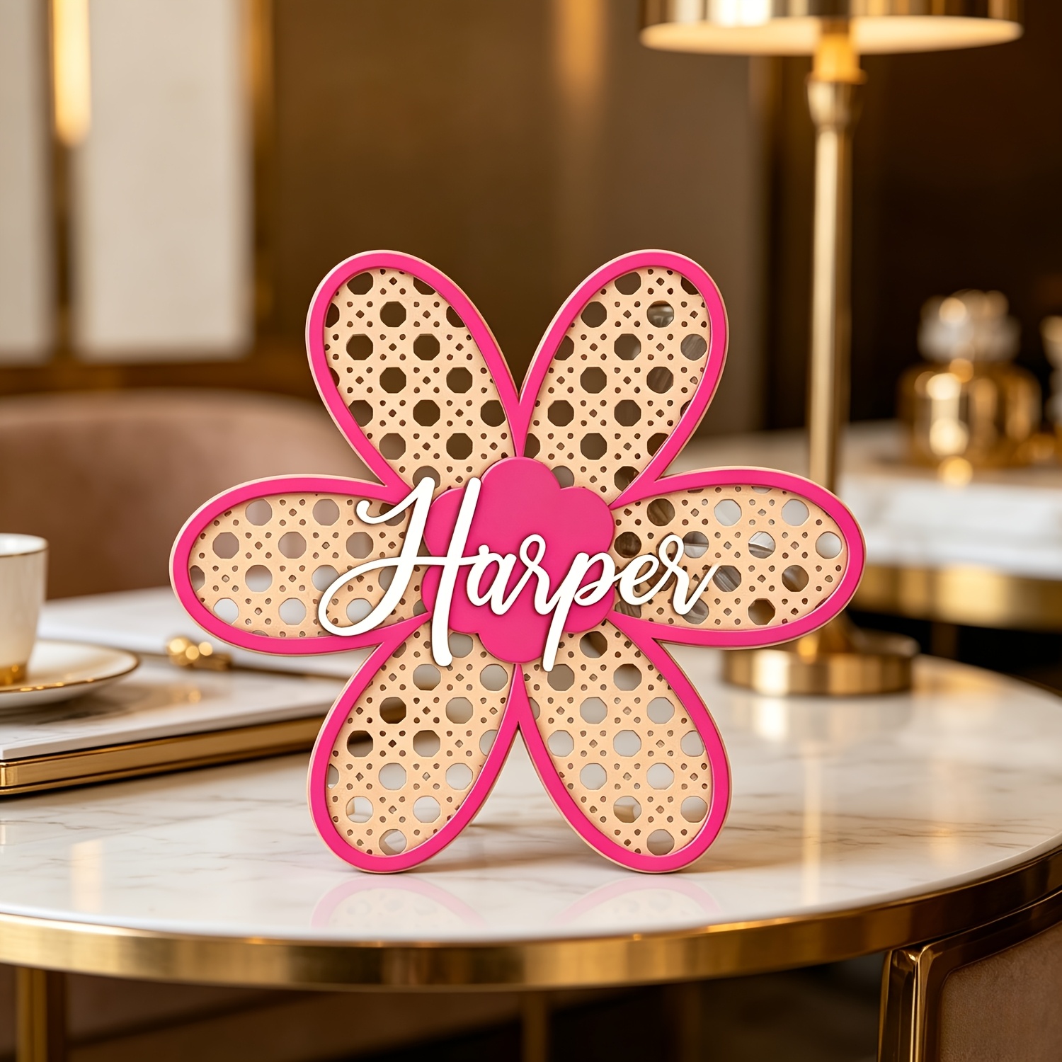 Personalized Boho Rattan Flowe - đánh giá và giá Baby Nursery Decor