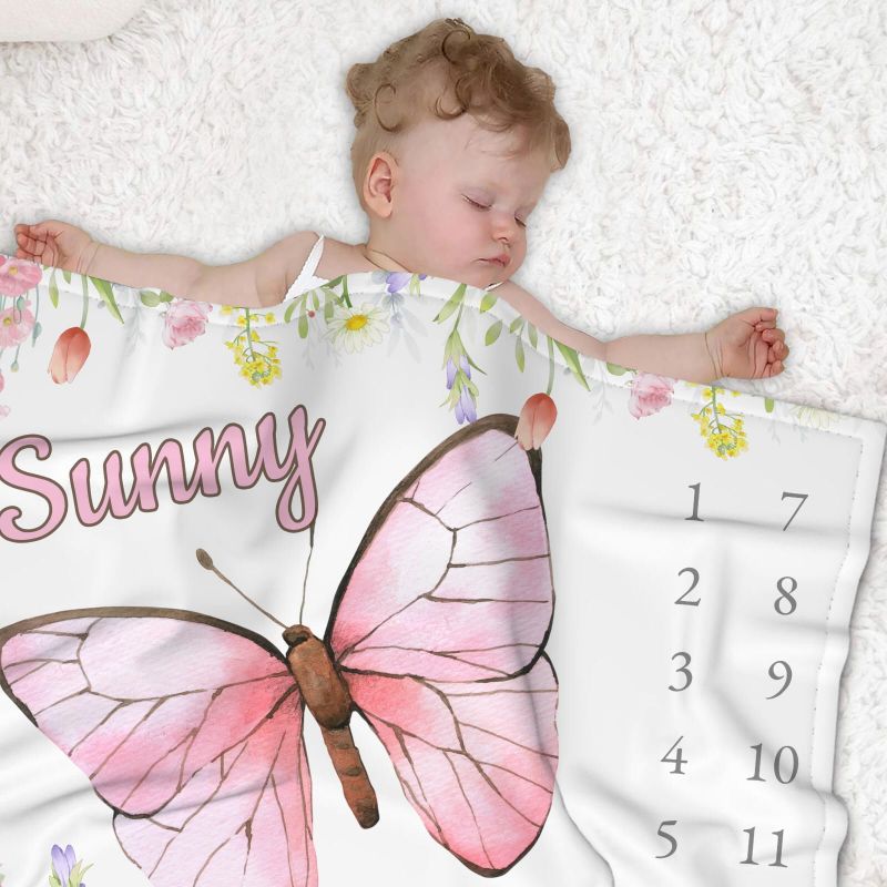 VIKAMA Watercolor Pink Butterf - đánh giá và giá Baby Nursery Girl