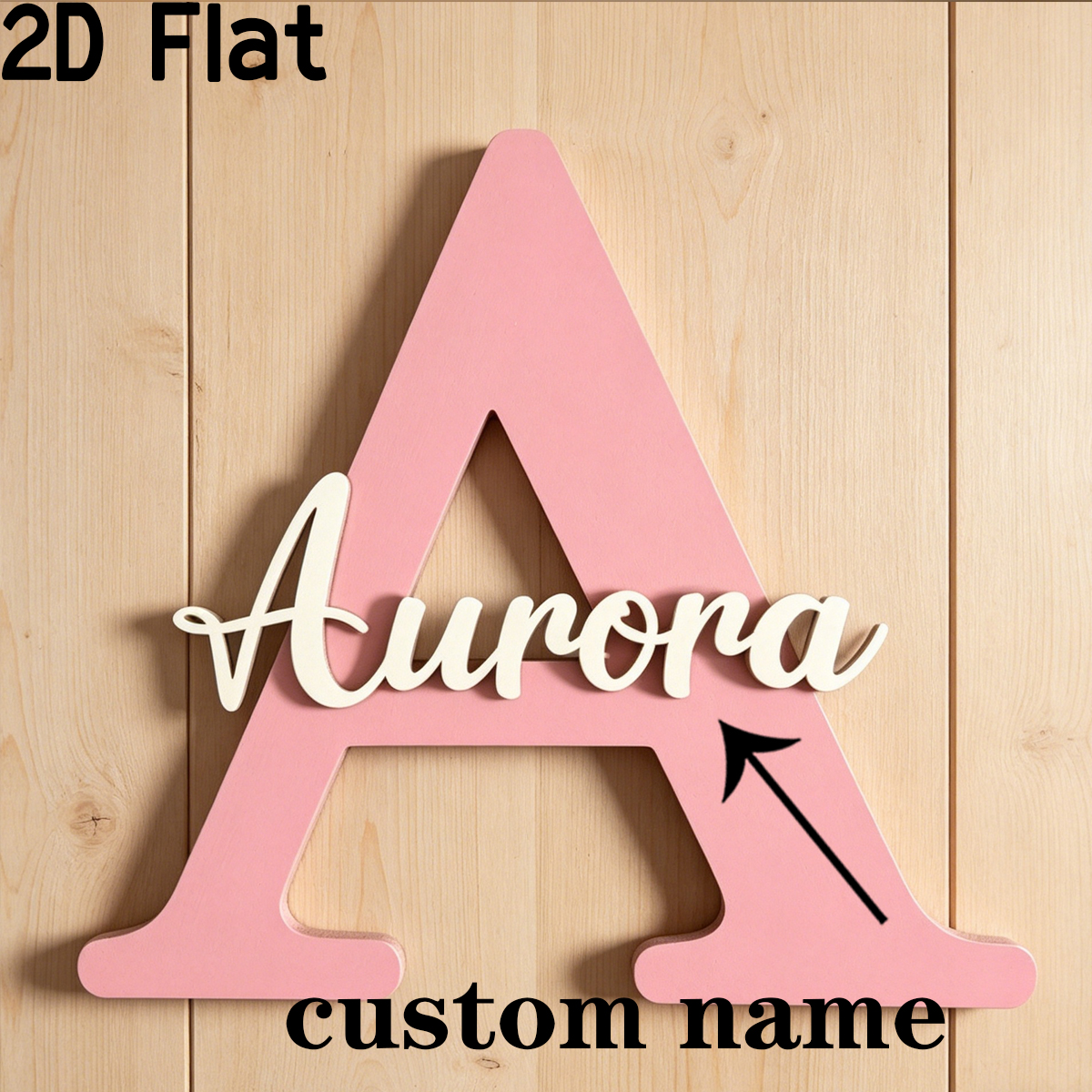 1Pc Custom Pink Alphabet A Woo - đánh giá và giá Baby Nursery Diy