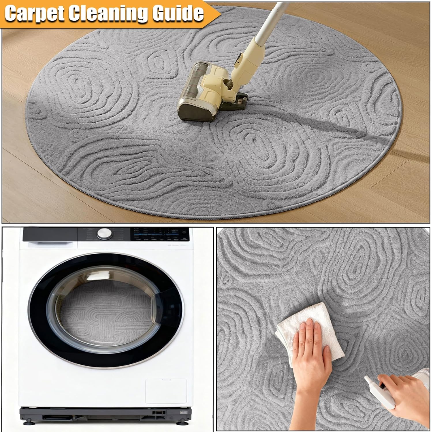 3D Geometric Round Rug – Soft  - đánh giá và giá Soft Rug Nursery