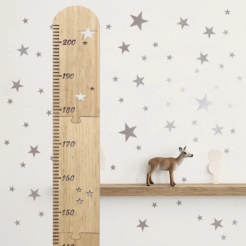 5 Sheets Nordic Wooden Kids He - đánh giá và giá Baby Nursery Stickers