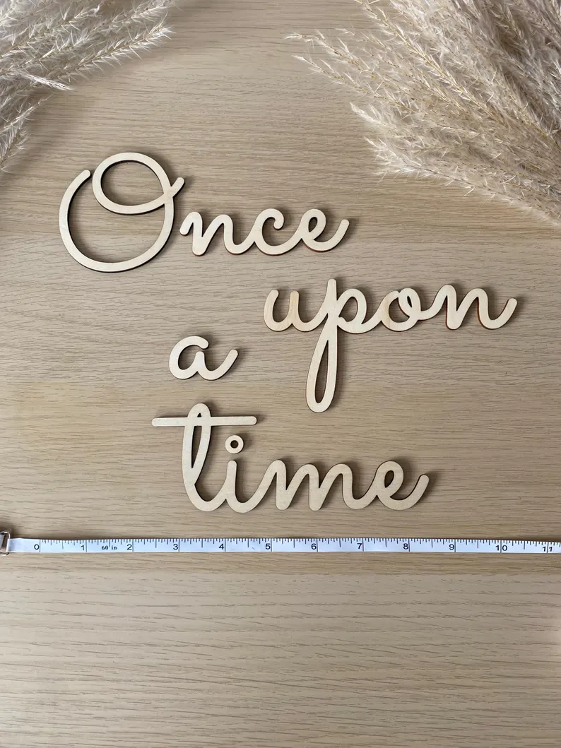Once Upon A Time Wall Sign. Wo - đánh giá và giá Baby Nursery Diy
