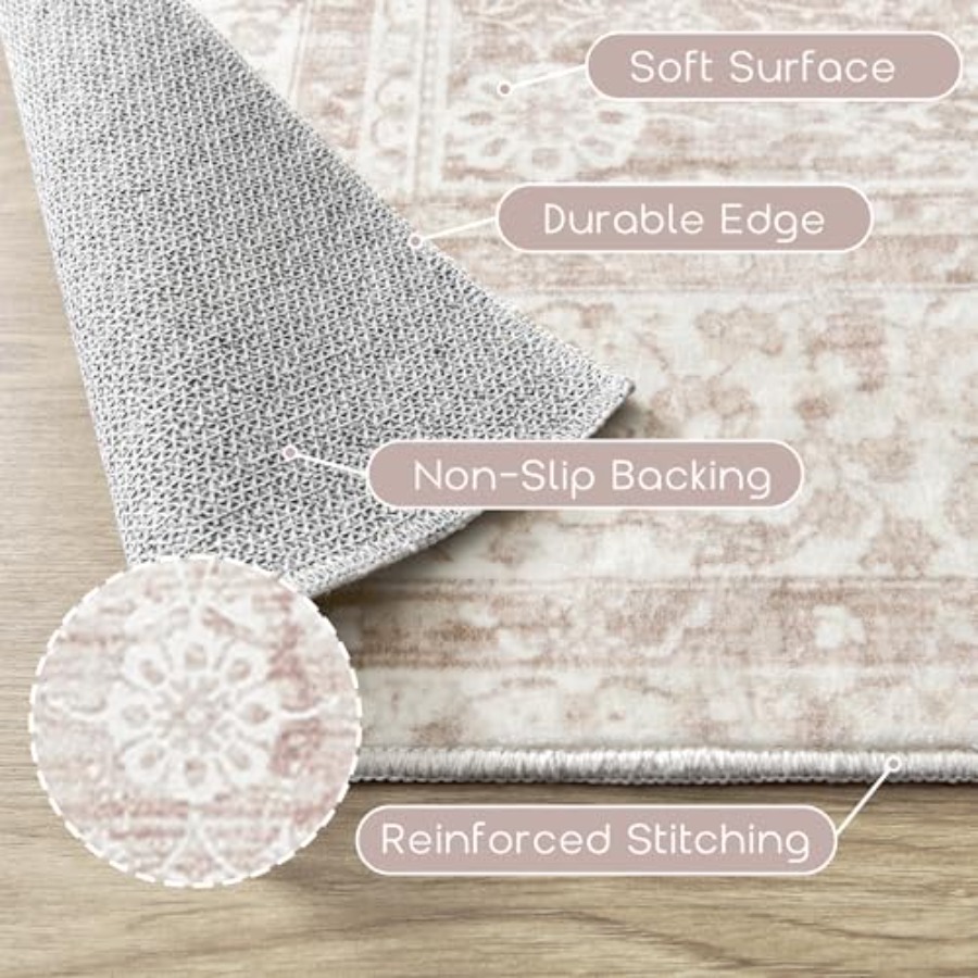 Pink Nursery Rug for Baby Girl - đánh giá và giá Baby Nursery Carpet