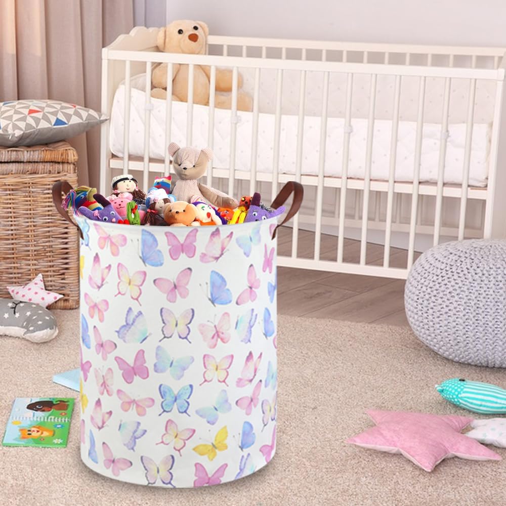 Butterfly Laundry Basket Girls - đánh giá và giá Baby Nursery Laundry Basket