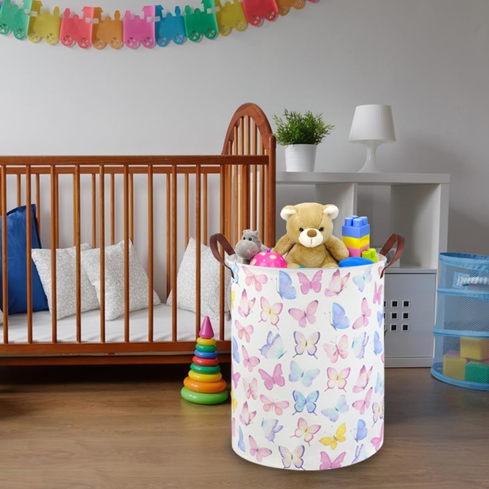 Butterfly Laundry Basket Girls - đánh giá và giá Baby Nursery Laundry Basket
