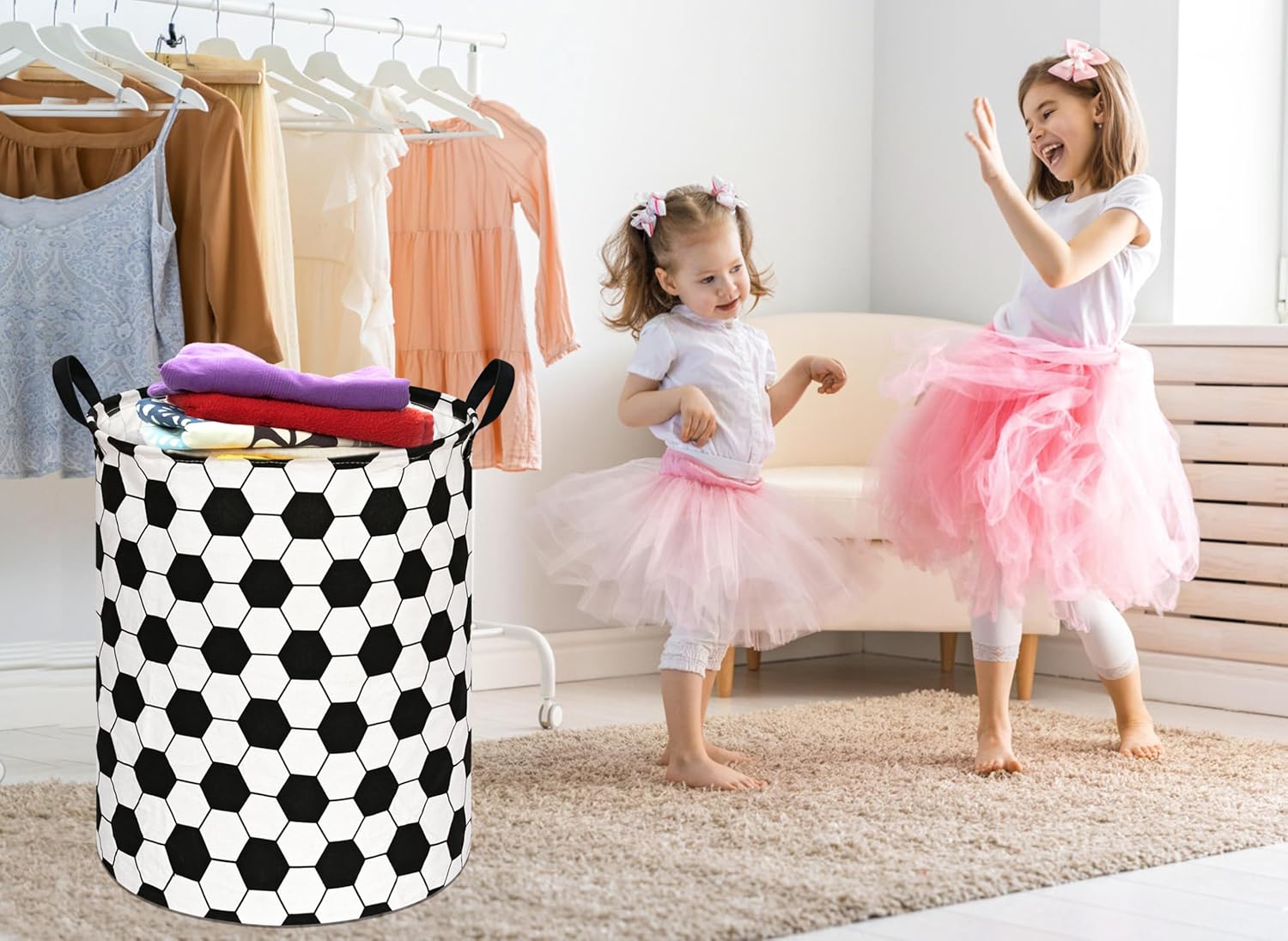 Round Kids Laundry Gift Basket - đánh giá và giá Baby Nursery Laundry Basket