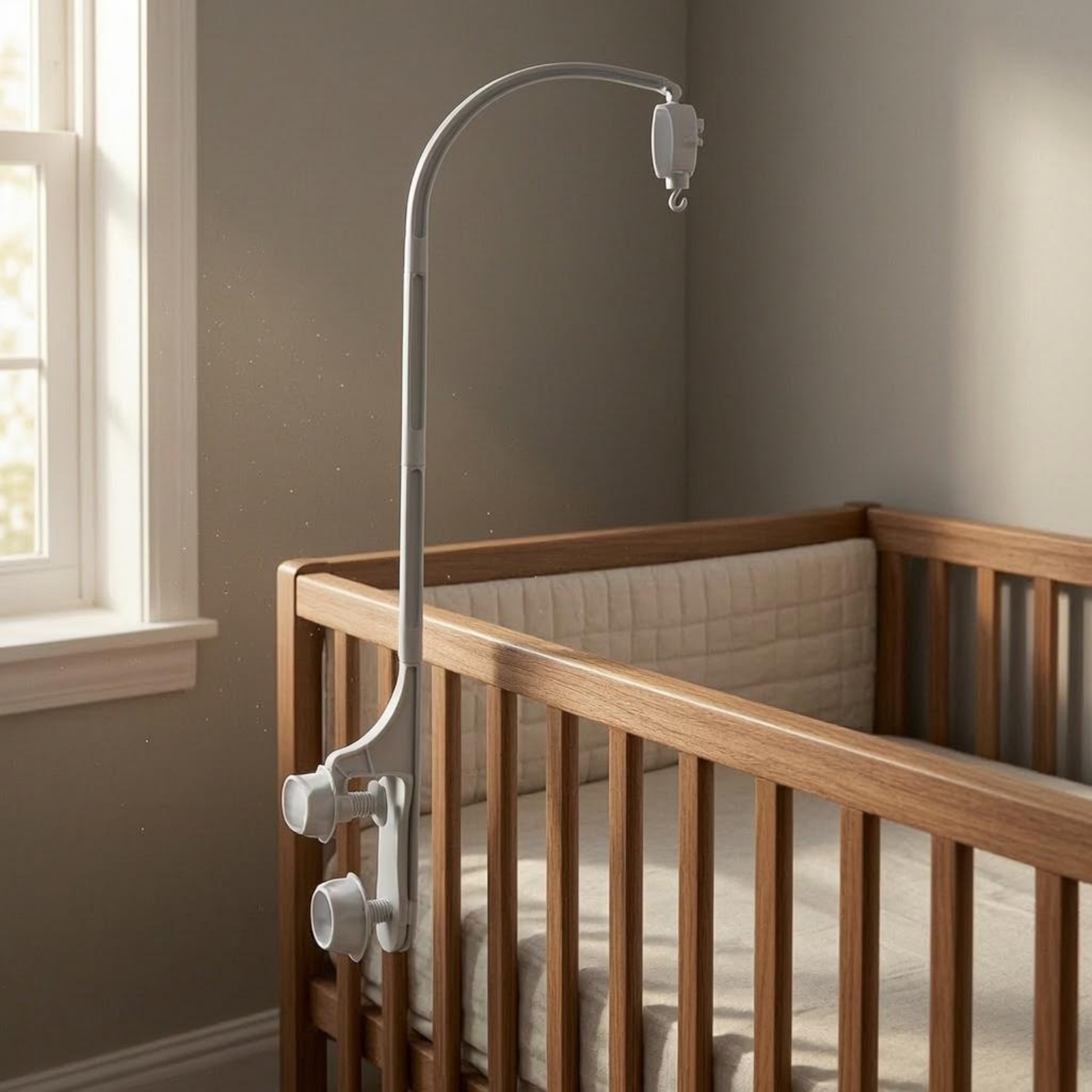 Baby Crib Mobile Stand White C - đánh giá và giá Baby Nursery Decor