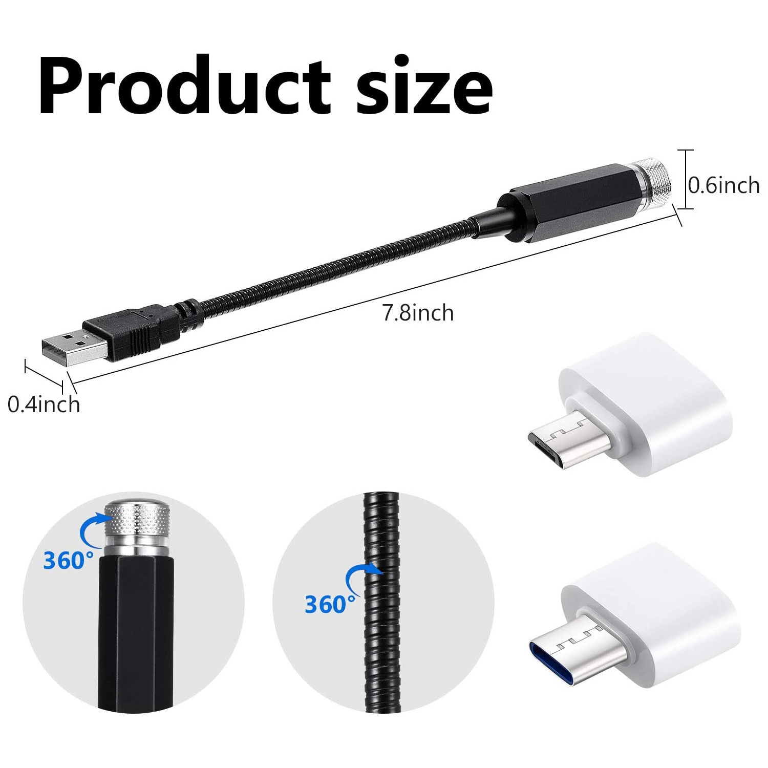 Adjustable Auto USB Decorative - đánh giá và giá Night Light Projector Stars