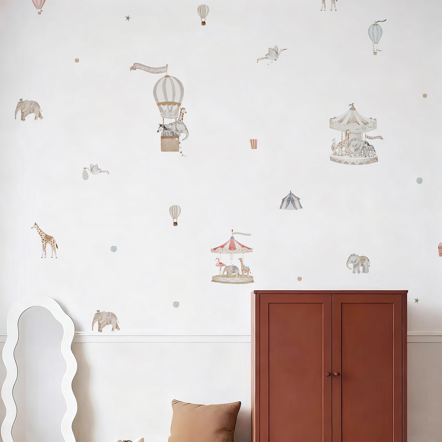 Retro Watercolor Wonderful Enc - đánh giá và giá Baby Nursery Diy