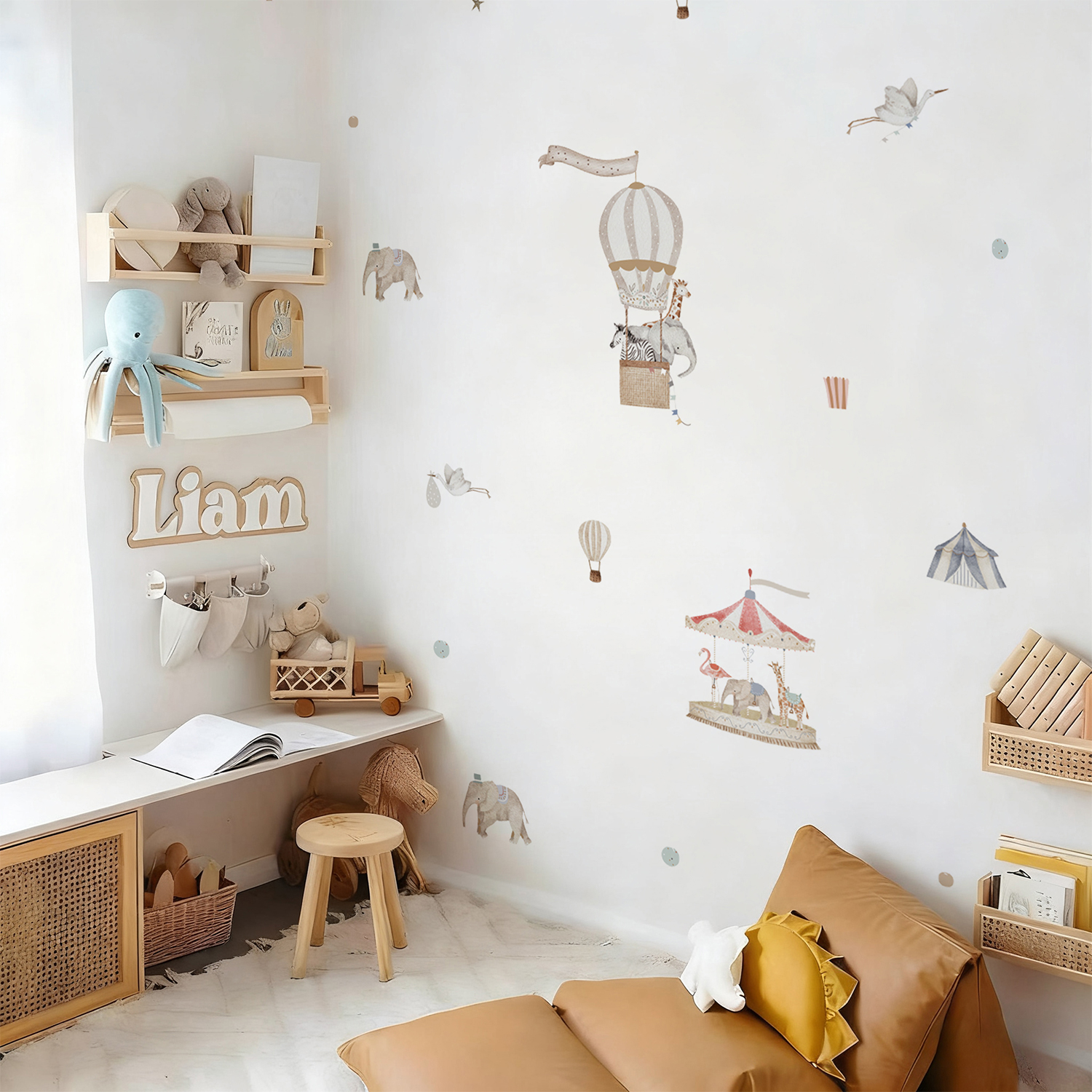 Retro Watercolor Wonderful Enc - đánh giá và giá Baby Nursery Diy
