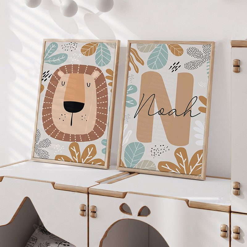 Lion Zebra Leaf Custom Name Nu - đánh giá và giá Baby Zebra Nursery