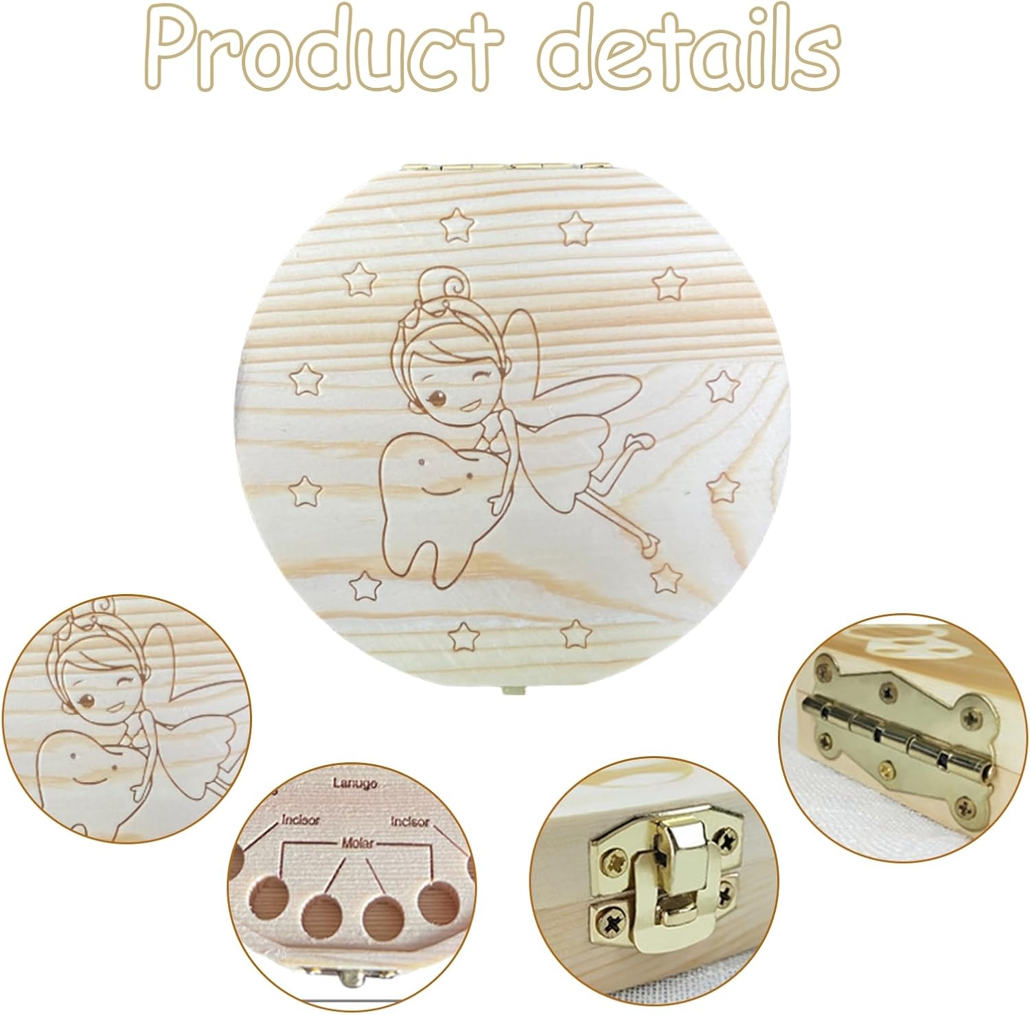 Wooden Milk Tooth Keepsake Box - đánh giá và giá Baby Keepsake Box