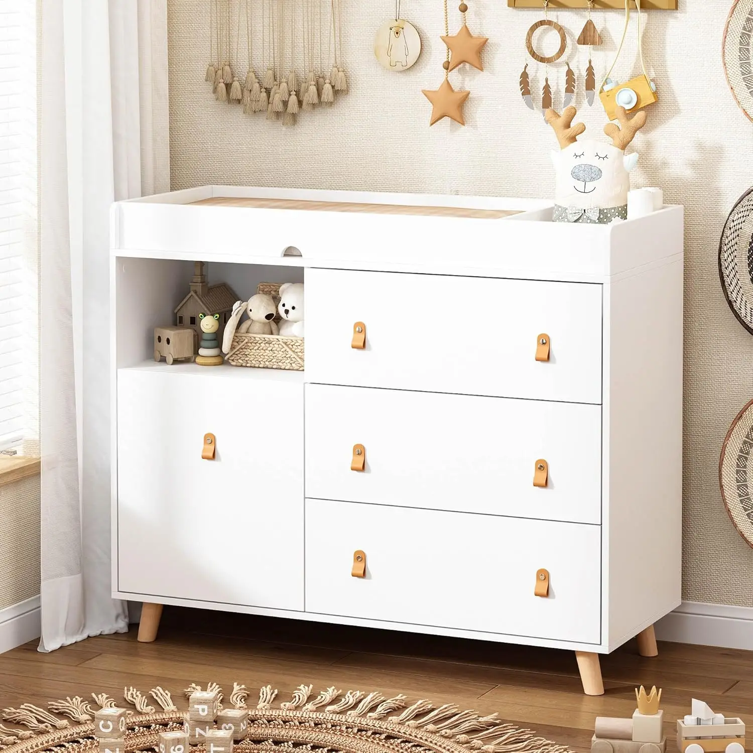 Baby Dresser Changing Table wi - đánh giá và giá Baby Nursery Dresser Changing Table