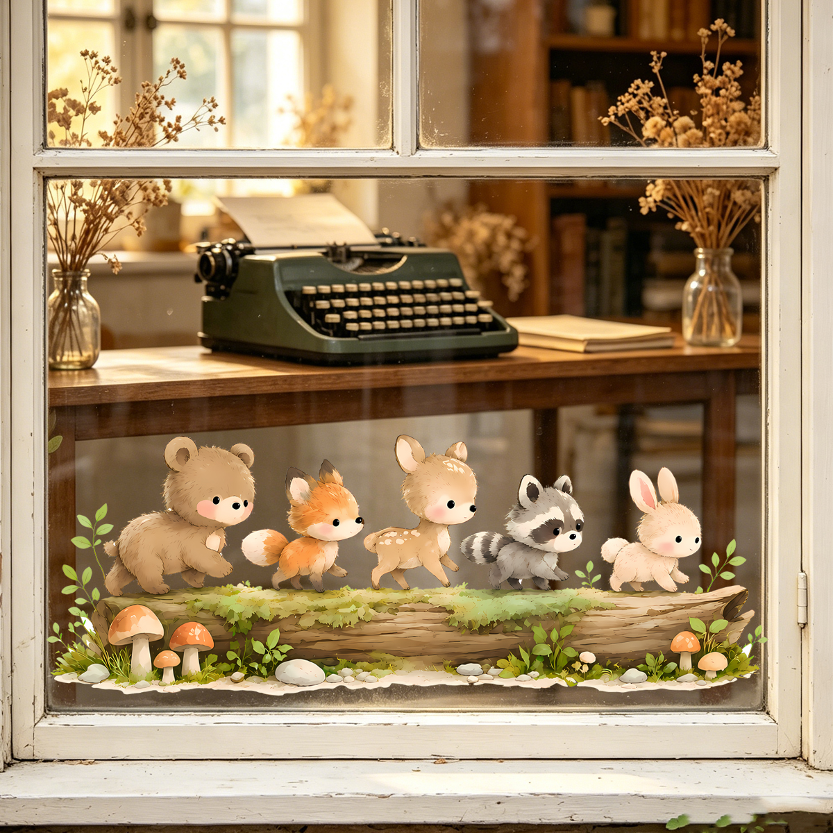 Nursery Forest Animals Window  - đánh giá và giá Baby Nursery Stickers