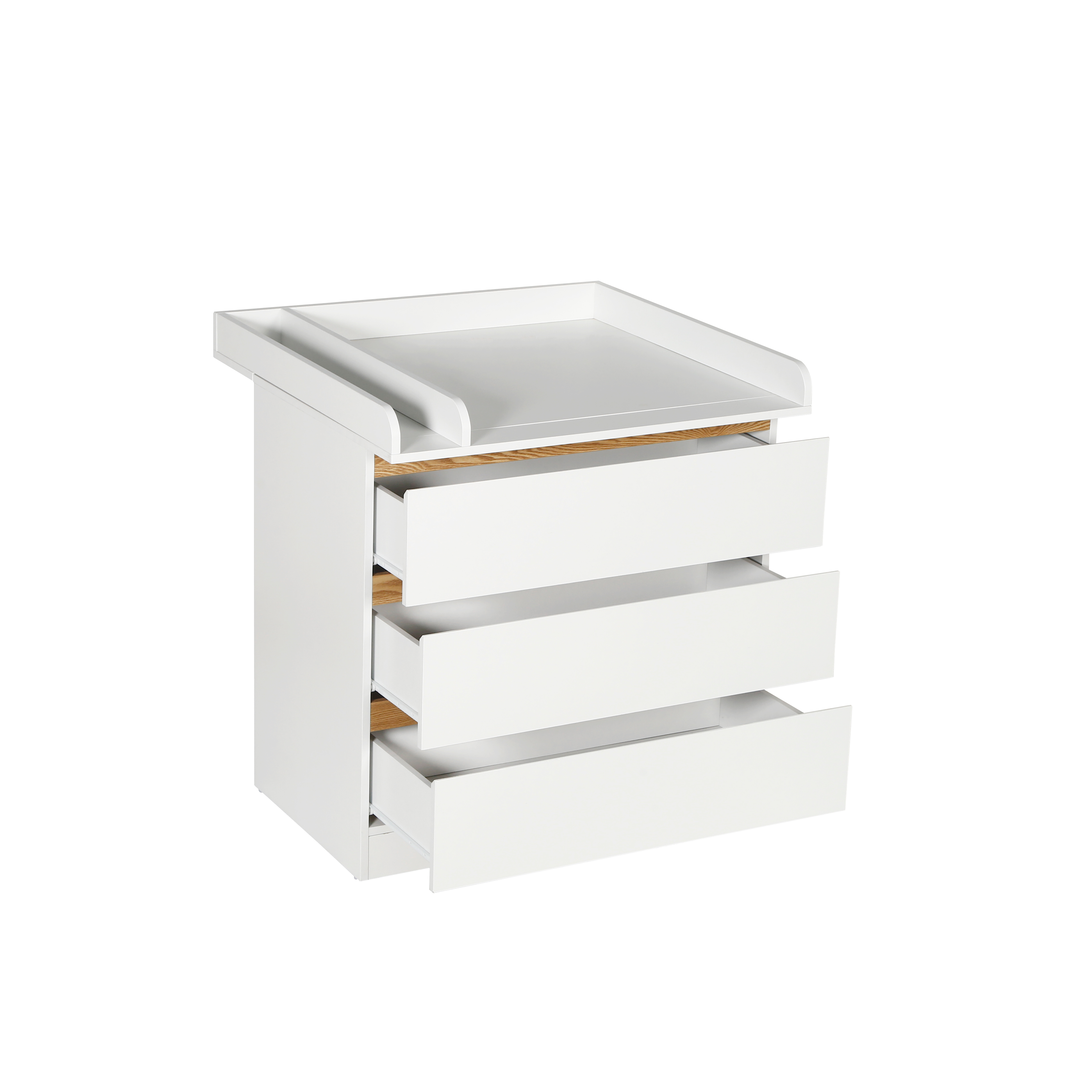 3 chest of drawers (white) wit - đánh giá và giá Baby Nursery Dresser Changing Table