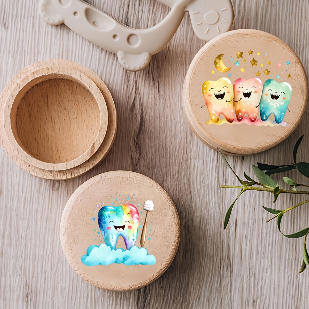 Cartoon-Designed Baby Teeth St - đánh giá và giá Baby Keepsake Box