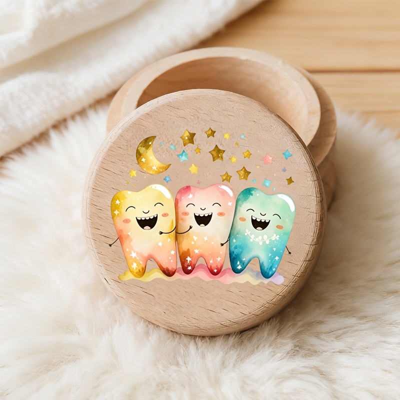 Cartoon-Designed Baby Teeth St - đánh giá và giá Baby Keepsake Box