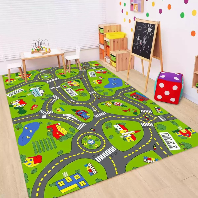 Kids Road Traffic Carpet Carto - đánh giá và giá Baby Nursery Carpet