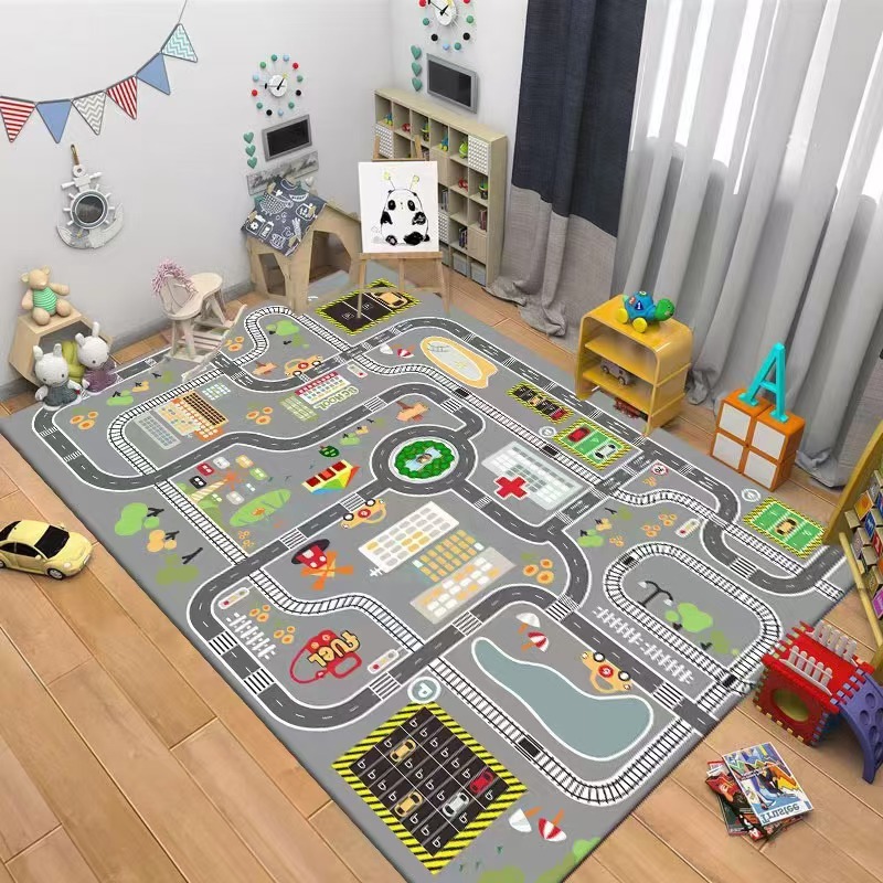 Kids Road Traffic Carpet Carto - đánh giá và giá Baby Nursery Carpet