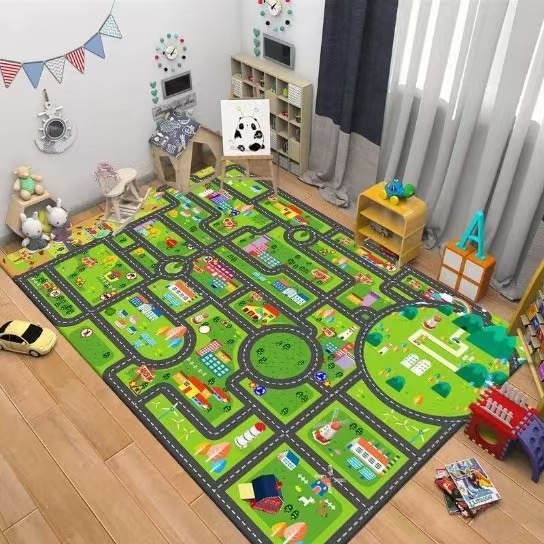Kids Road Traffic Carpet Carto - đánh giá và giá Baby Nursery Carpet