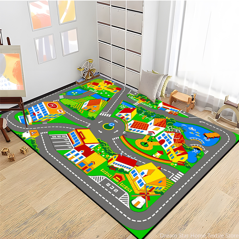 Kids Road Traffic Carpet Carto - đánh giá và giá Baby Nursery Carpet