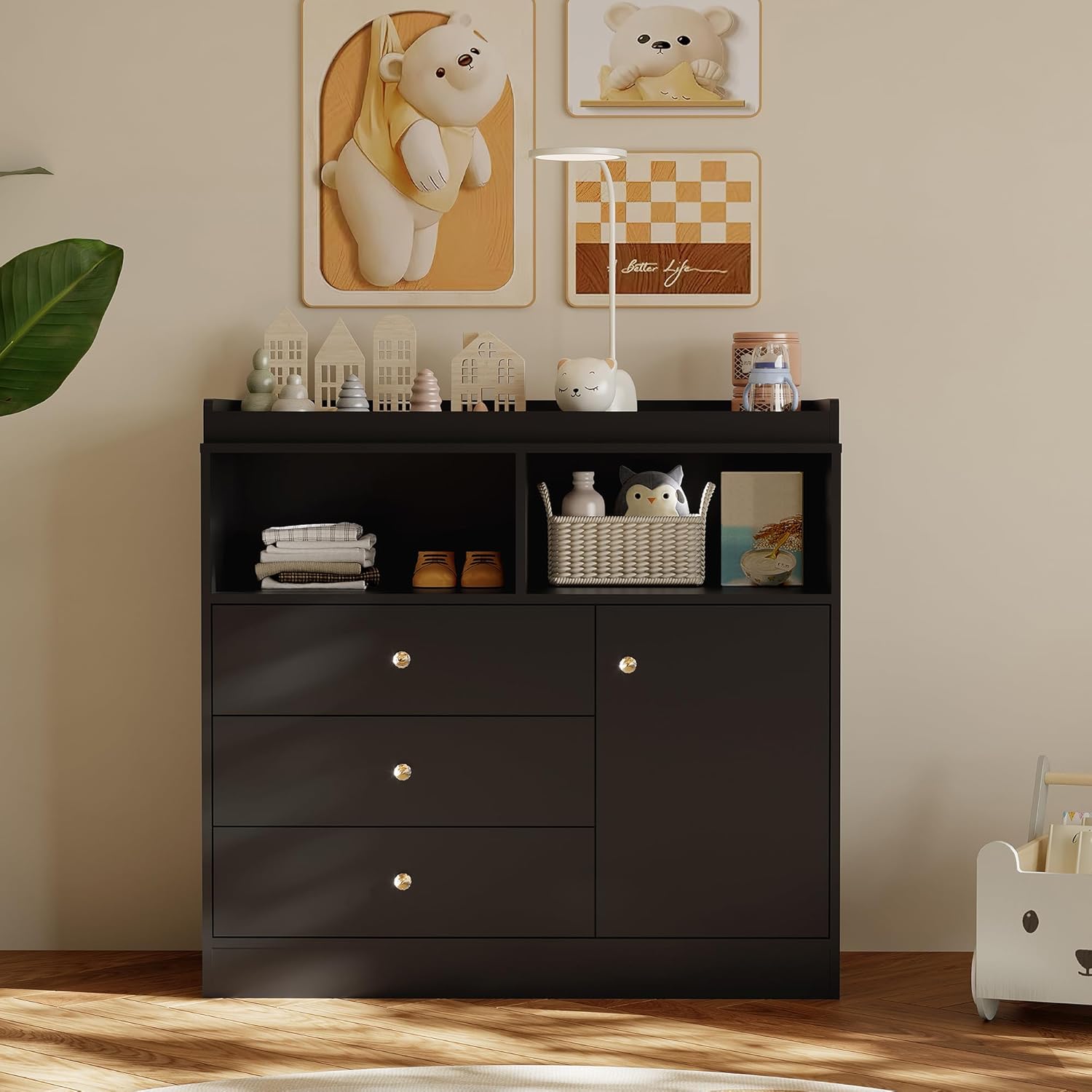 Nursery Dresser with Changing  - đánh giá và giá Baby Nursery Dresser Changing Table