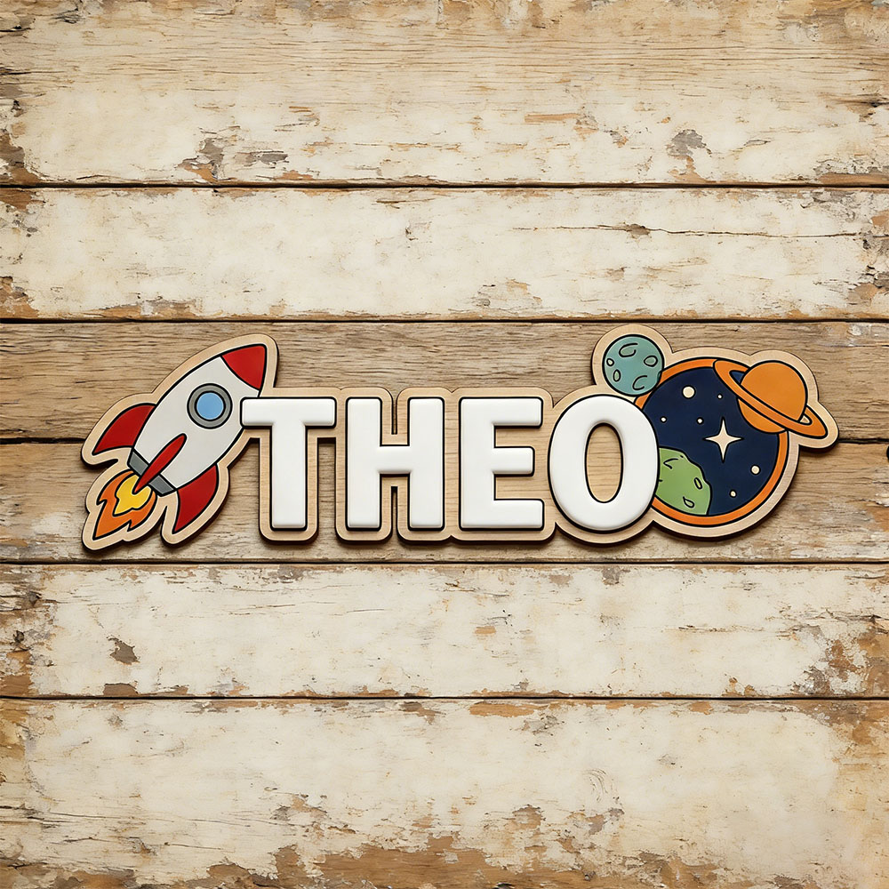 Personalized Space Rocket Name - đánh giá và giá Baby Nursery Decor