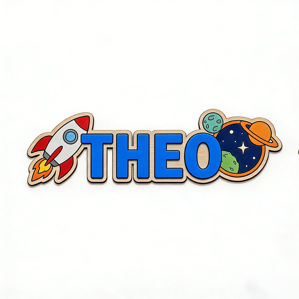 Personalized Space Rocket Name - đánh giá và giá Baby Nursery Decor