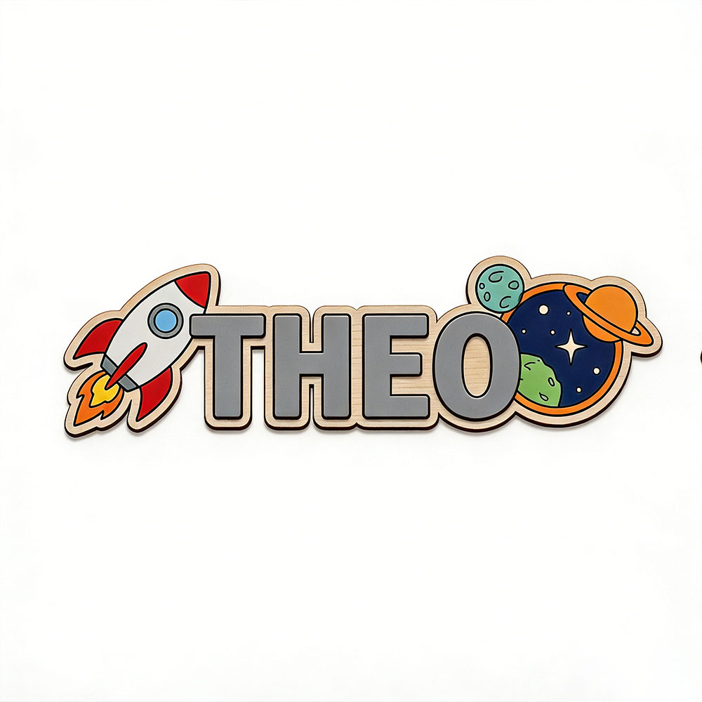 Personalized Space Rocket Name - đánh giá và giá Baby Nursery Decor