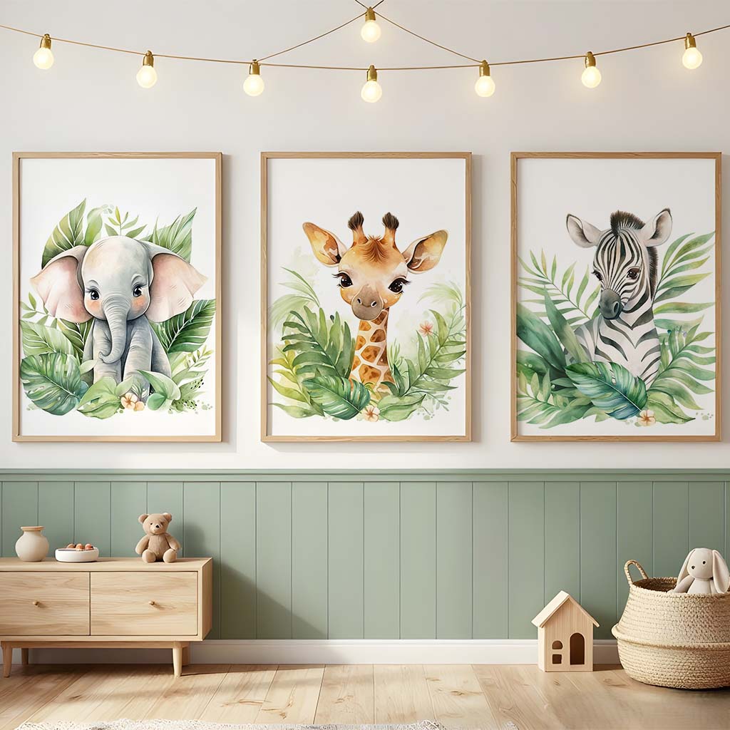 Nursery Plant Wall Art, Cute G - đánh giá và giá Baby Zebra Nursery