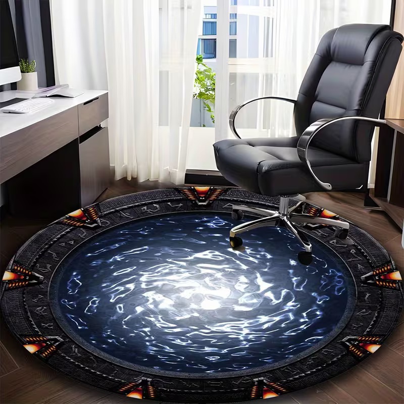Galaxy-Inspired Round Rug Soft - đánh giá và giá Soft Rug Nursery