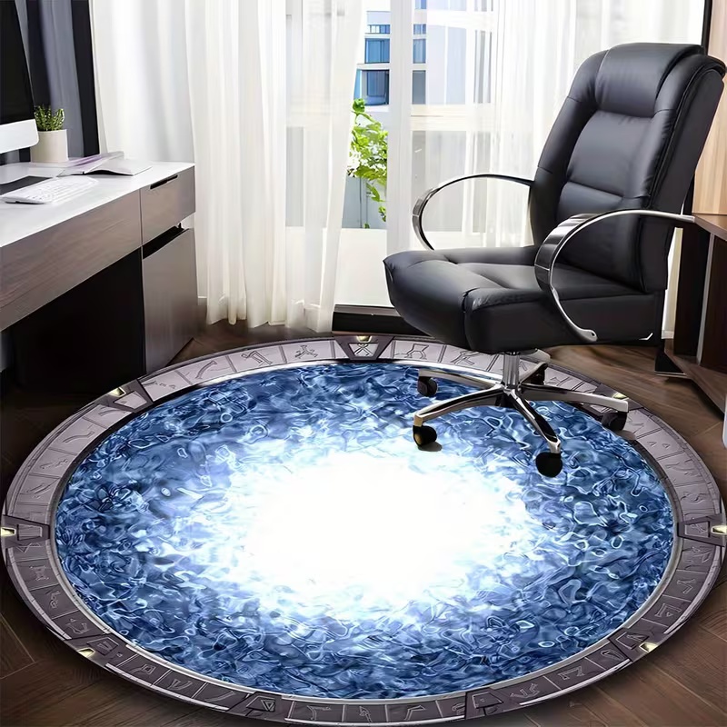 Galaxy-Inspired Round Rug Soft - đánh giá và giá Soft Rug Nursery