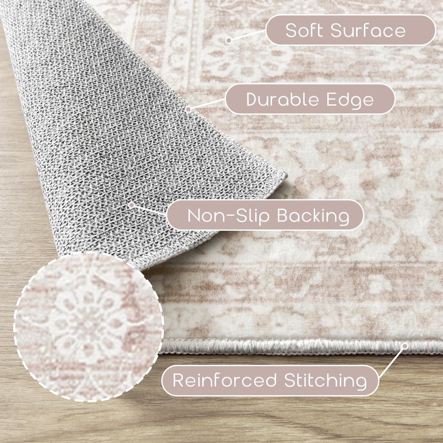 Nursery Rug for Baby Girl 5 x  - đánh giá và giá Baby Nursery Carpet