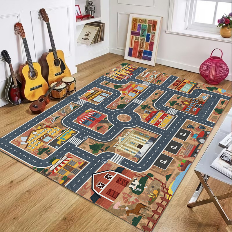Kids City Road Play Area Rug,  - đánh giá và giá Soft Rug Nursery