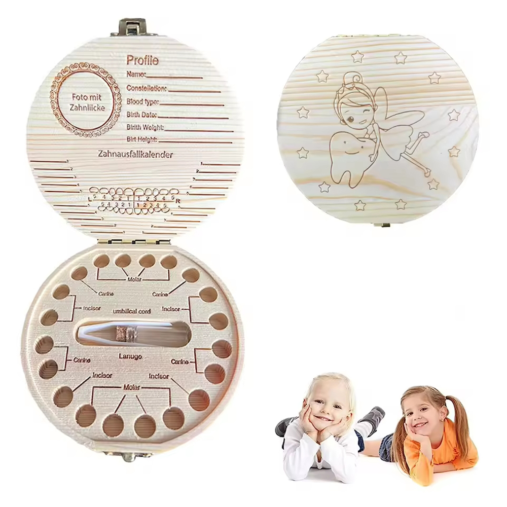 1PC Children's Milk Tooth Box  - đánh giá và giá Baby Keepsake Box