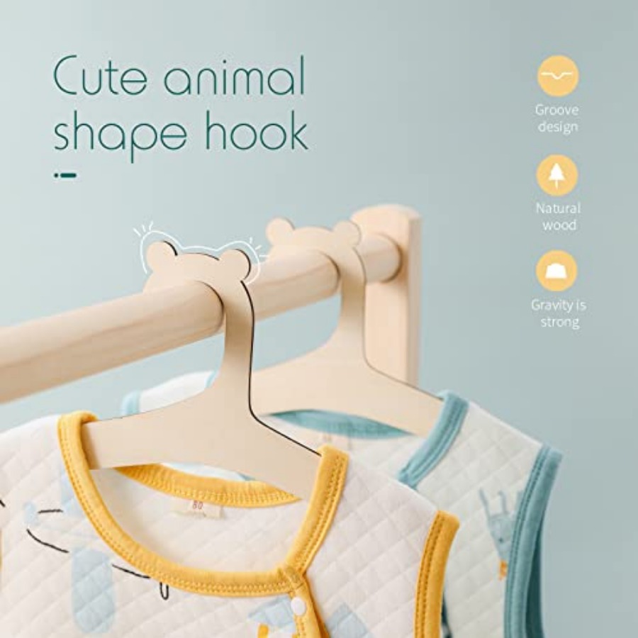 9 Inch Wooden Baby Hangers for - đánh giá và giá Baby Nursery Usa